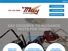 Tablet Screenshot of mayexterminating.com